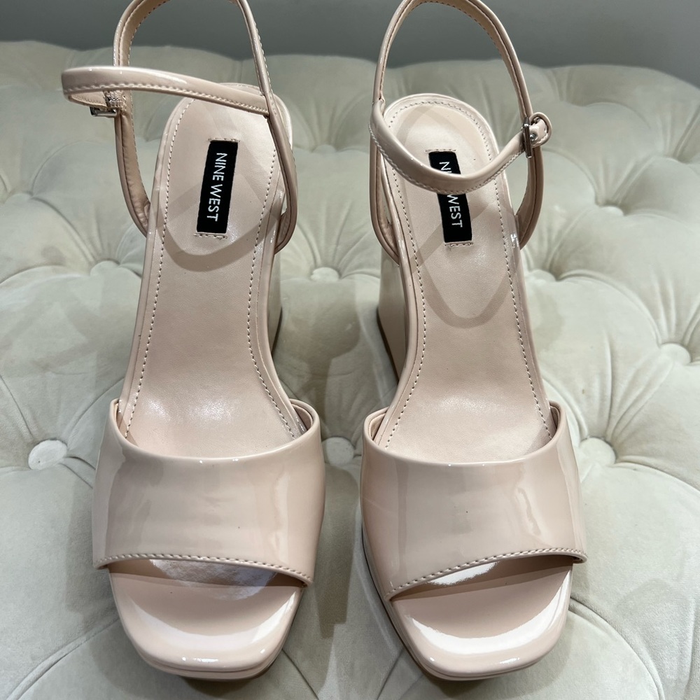 Nine West Nude Wedges